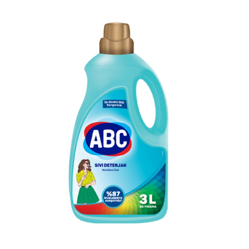 ABC Sıvı Çamaşır Deterjanı Renklilere Özel 50 Yıkama 2,700 ML