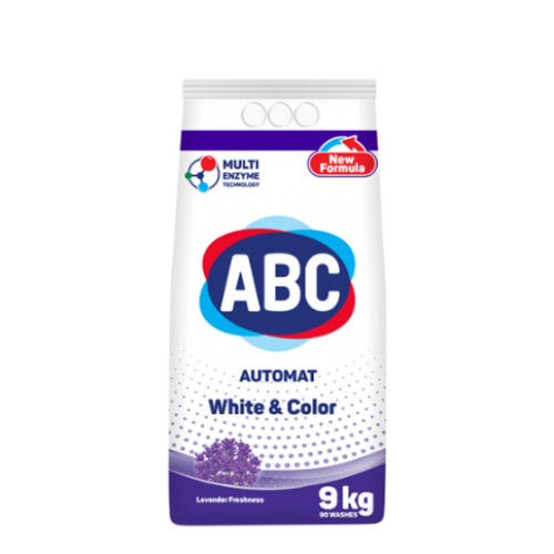Abc Matik Toz Çamaşır Deterjanı 9Kg Lavanta Tazeliği Renkliler/Beyazlar