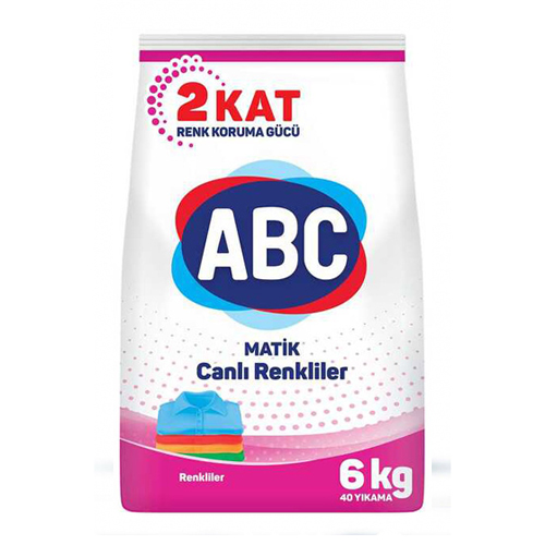 Abc Matik Çamaşır Deterjanı Renkliler 6 kg
