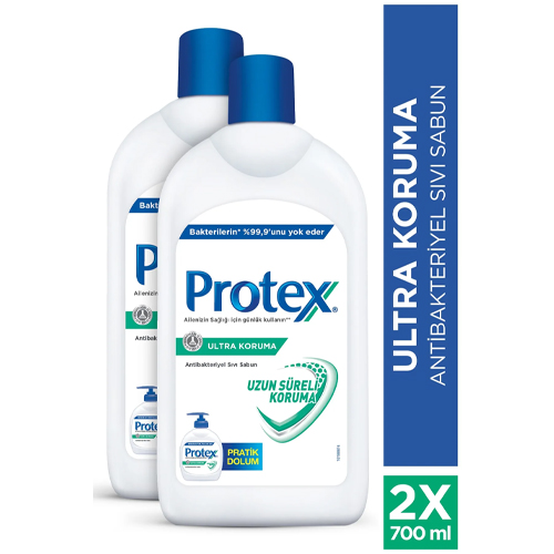 Protex Ultra Uzun Süreli Koruma Antibakteriyel Sıvı Sabun 2 x700 ml 