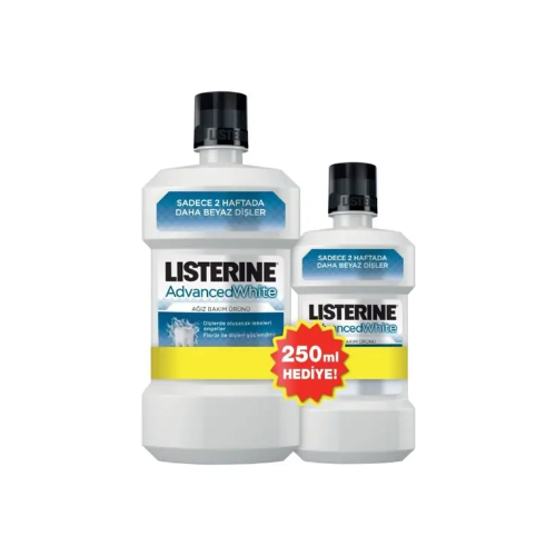  Listerine Ağız Gargarası Advanced White 500+250 ml