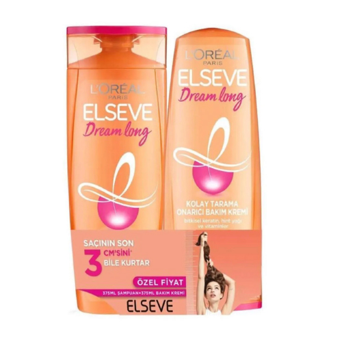 Elseve Dream Long Şampuan 360 ml + Bakım Kremi 175 ml Set