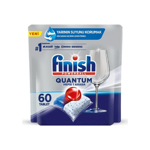 Finish Quantum 60 Kapsül Bulaşık Makinesi Deterjanı Tableti 