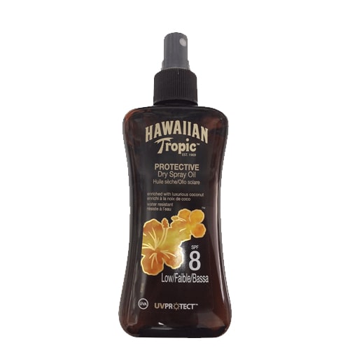 Hawaiian Tropic SPF8 Dry Sprey Oil 200 ml