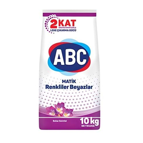 Abc Matik Toz Çamaşır Deterjanı 10Kg Bahar Esintisi/Renkliler Beyazlar