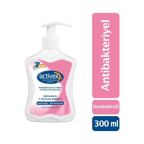 Activex Antibakteriyel Nemlendiricili Sıvı Sabun 300ml