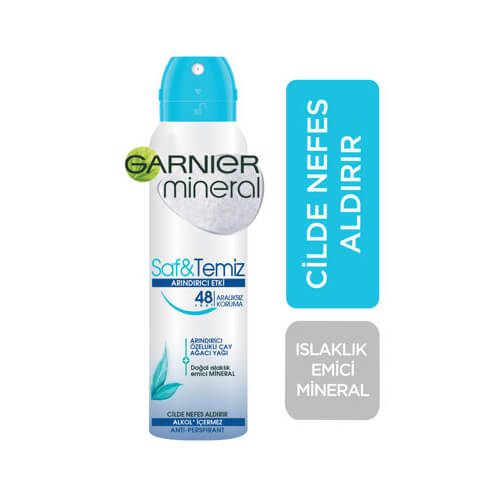 Garnier Mineral Spray Bay 150Ml *6 (Arındırıcı Etki )