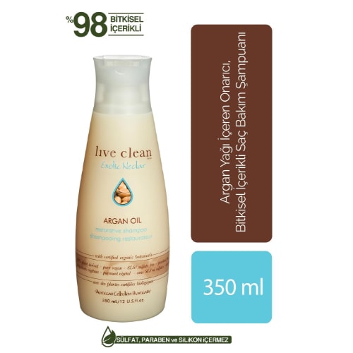 Live Clean Argan Oil 350 ML Shampoo