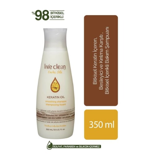 Live Clean Keratin Oil 350 ML Shampoo