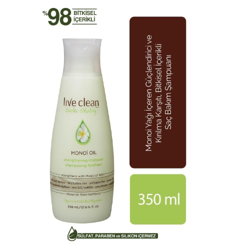 Live Clean Monoi Oil 350 ML Shampoo