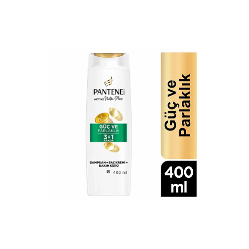 Pantene Güç Ve Parlaklık 3'Ü 1 Arada Şampuan 400Ml