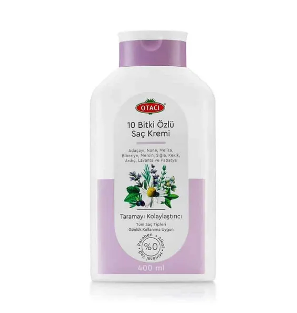 Otacı 10 Bitki Özlü Taramayı Kolaylaştırıcı Saç Kremi 400 ml