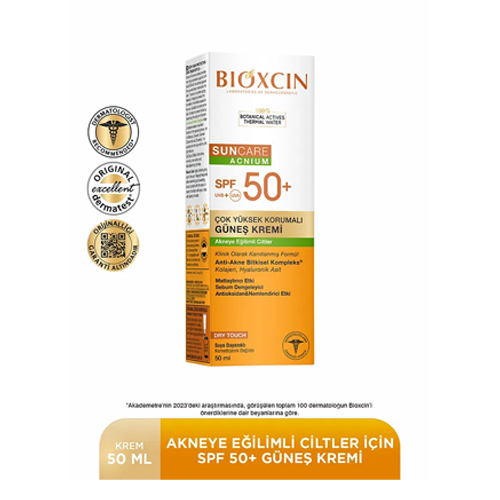 Bioxcin Sun Care Akneye Eğilimli Ciltler Için Güneş