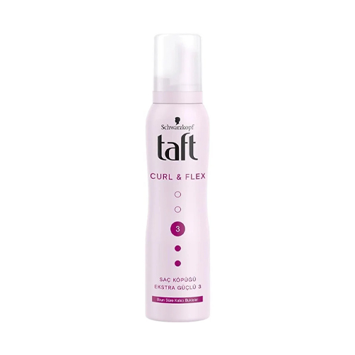 Taft Curl & Flex Saç Köpüğü 150ml - Belirgin Bukleler İçin