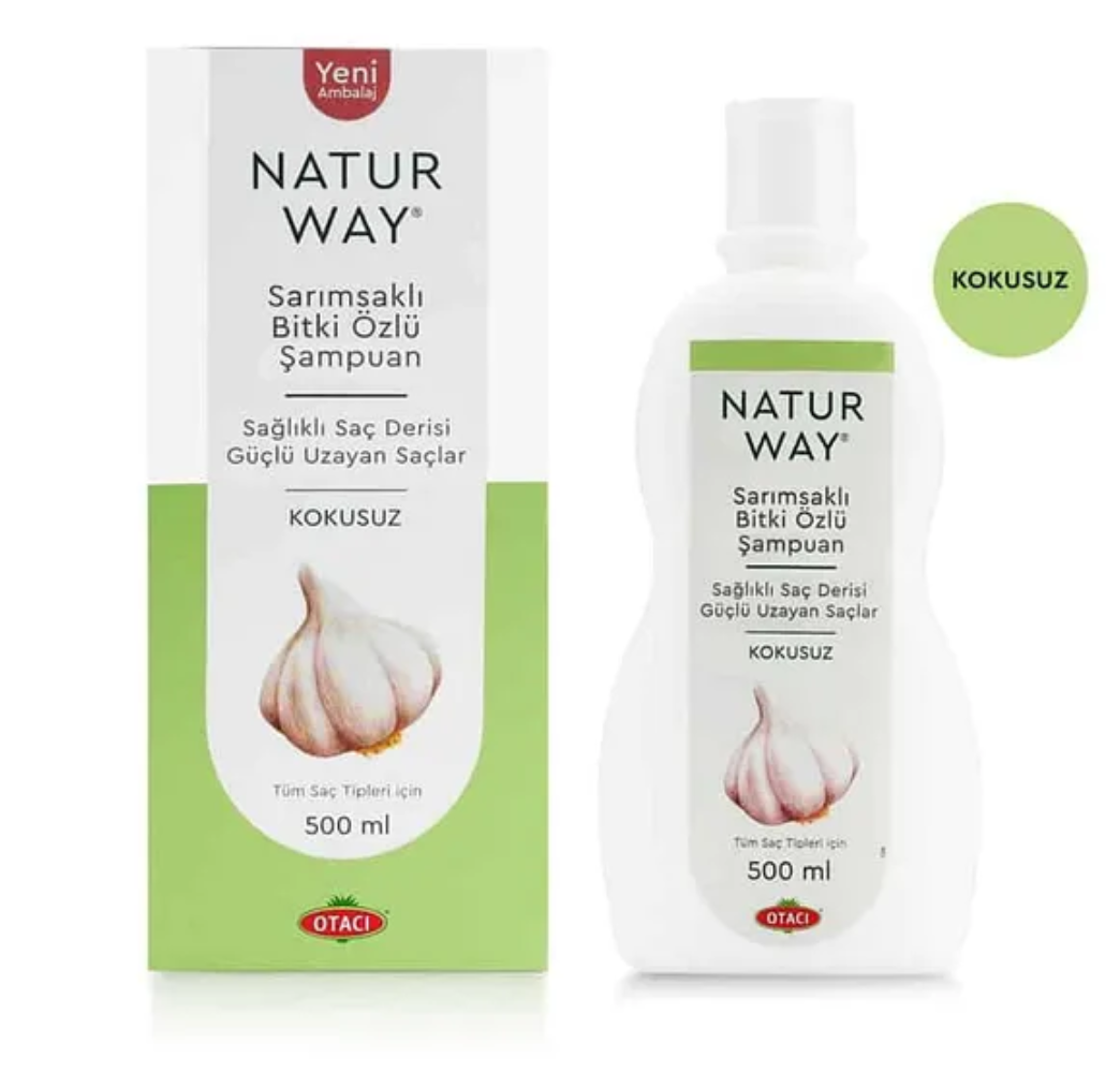 Otacı Naturway Sarımsaklı Bitki Özlü Kokusuz Şampuan 500 ml