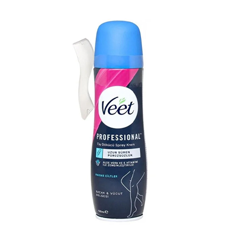 Veet Professional Tüy Dökücü Krem Sprey Bacak&Vücut Bölgesi Hassas Ciltler 150ml