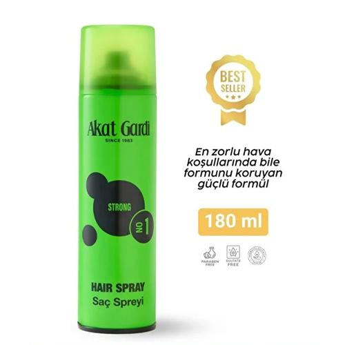 Akat Gardi Saç Spreyi Storng 180Ml Yeşil No:1